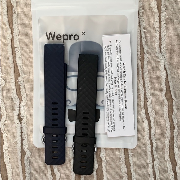 Fitbit Accessories - TWO! Fitbit Charge 3 HR, Size Large Bands